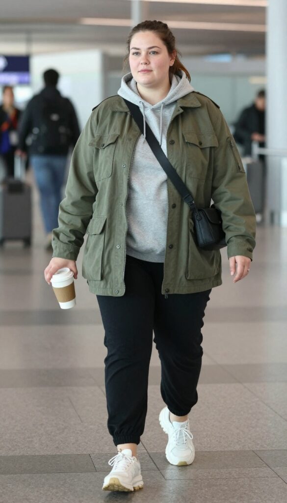 7. Utility Jacket + Hoodie + Joggers + Sneakers