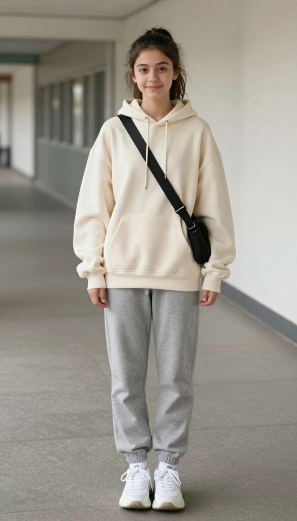 4. Joggers and an Oversized Hoodie