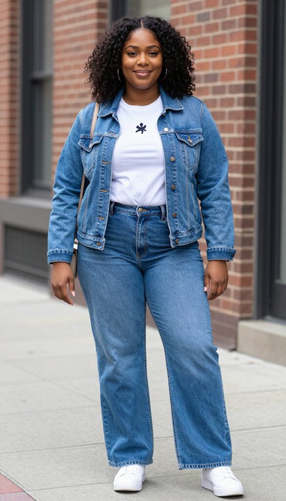 2. Denim on Denim with a Twist