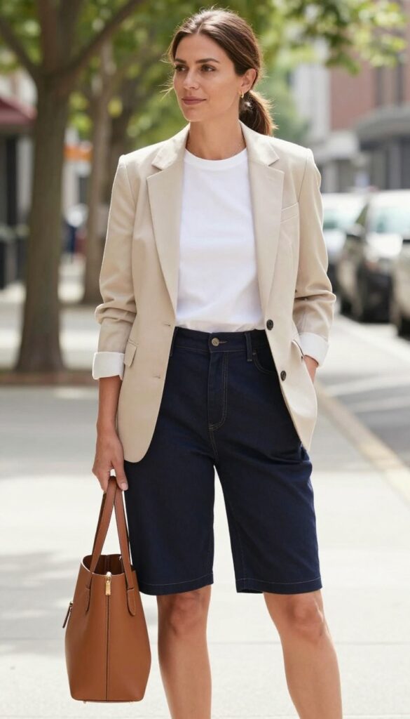 11. The Blazer and Shorts Combo