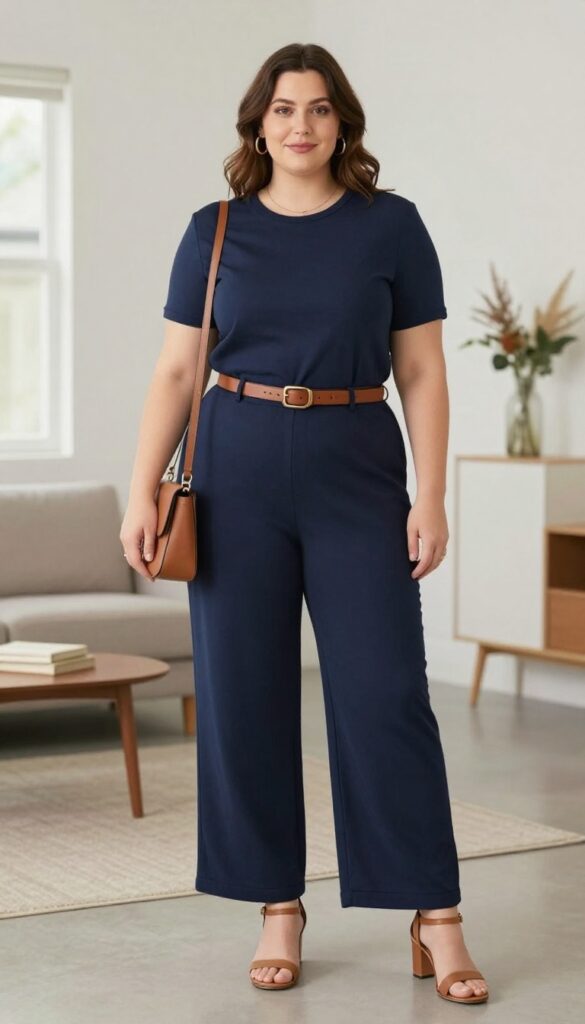 9. Jumpsuit with a Waist Belt