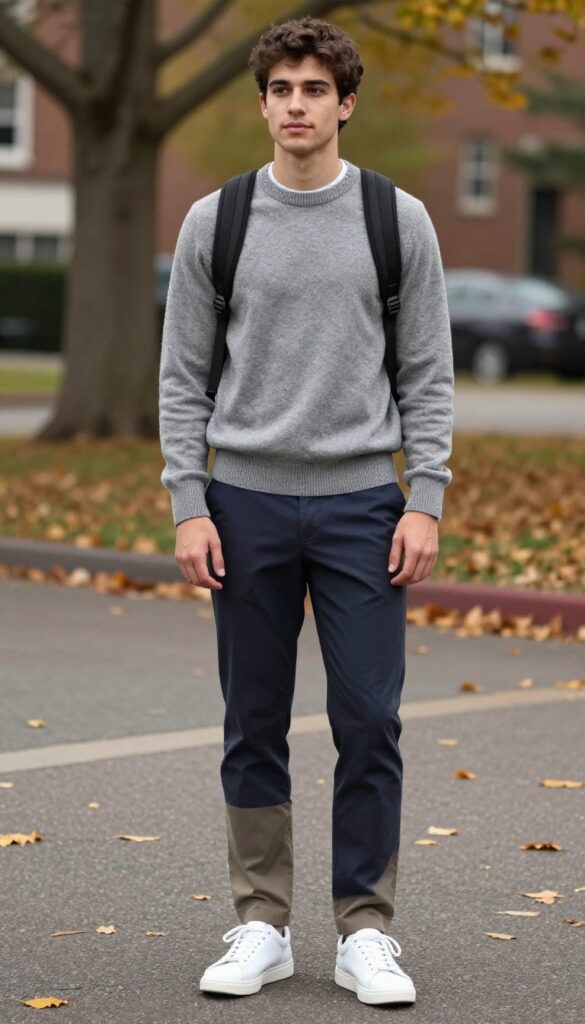 3. The Sweater and Chinos Pairing