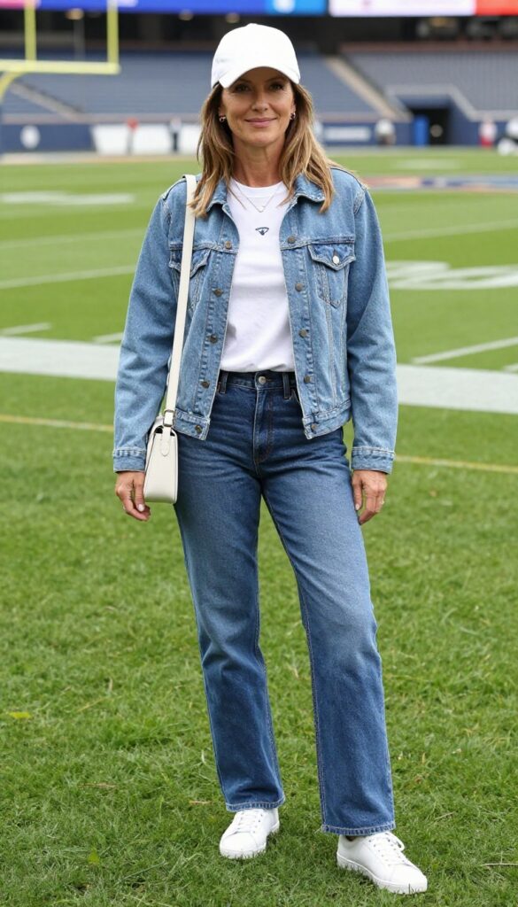 1. Classic Denim & Team Tee
