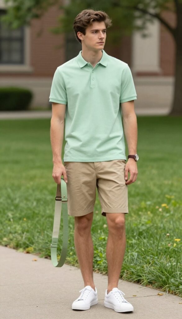 6. The Polo Shirt with Shorts