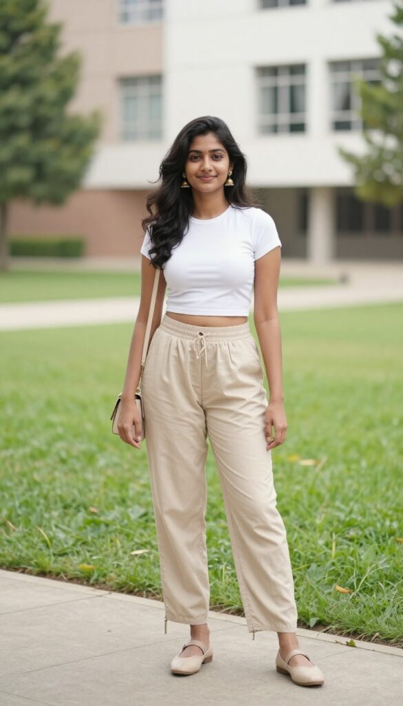 9. Dhoti Pants with a Crop Top