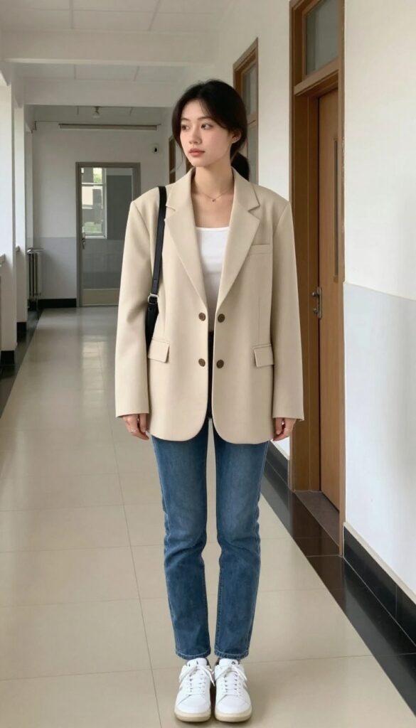9. Blazer and Jeans