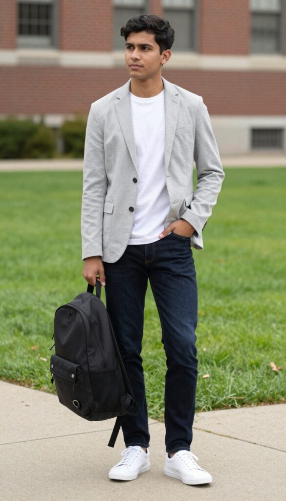 2. The Casual Blazer with Jeans