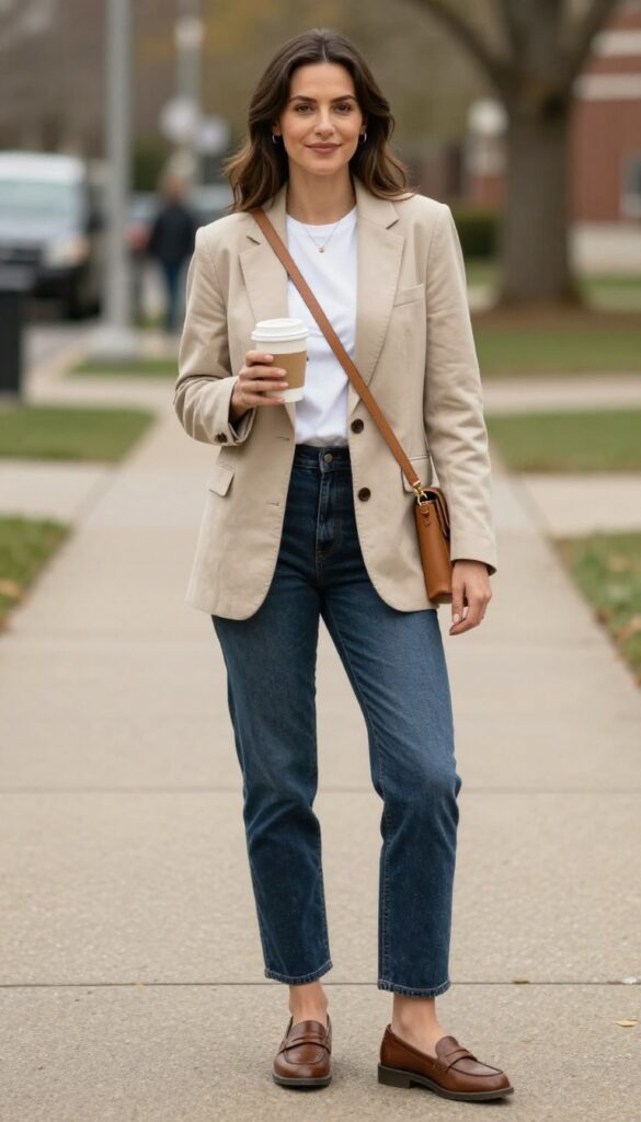 1. The Elevated Blazer and Jeans Combo