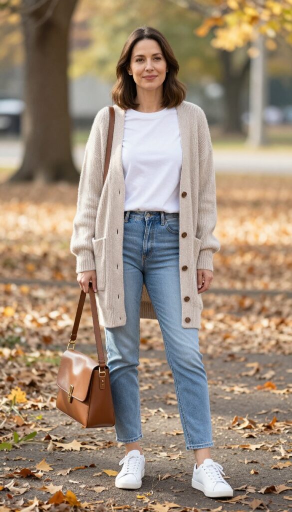 8. The Layered Cardigan Look