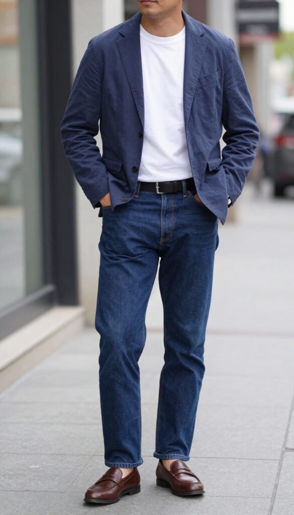 4. The Smart-Casual Blazer with Jeans
