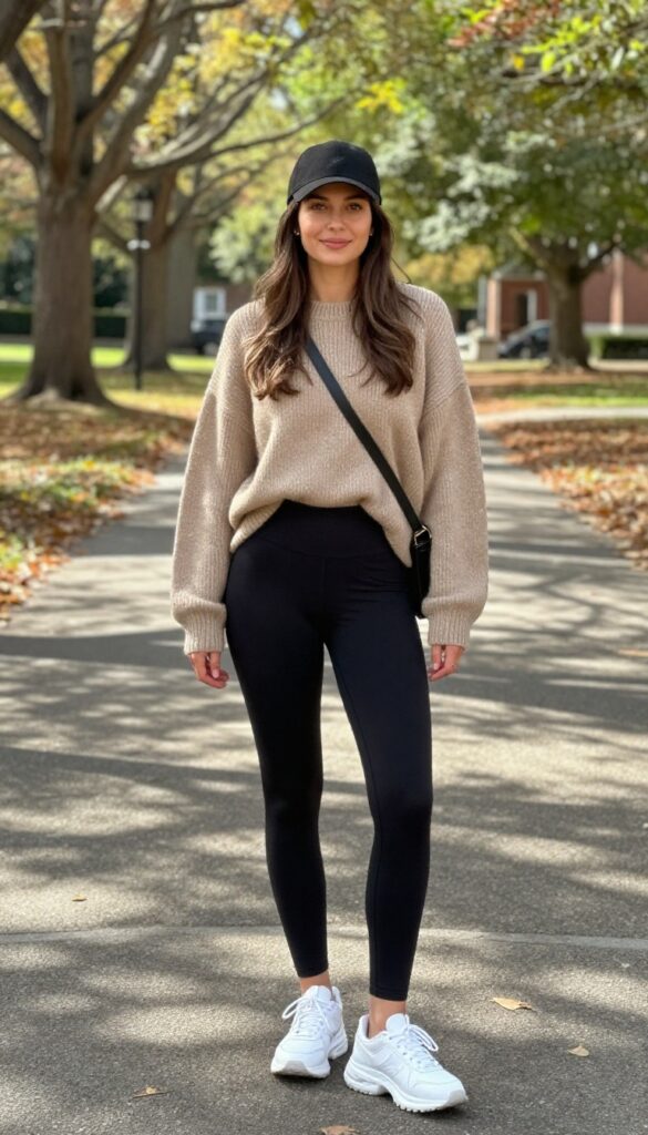 2. Oversized Sweater and Leggings
