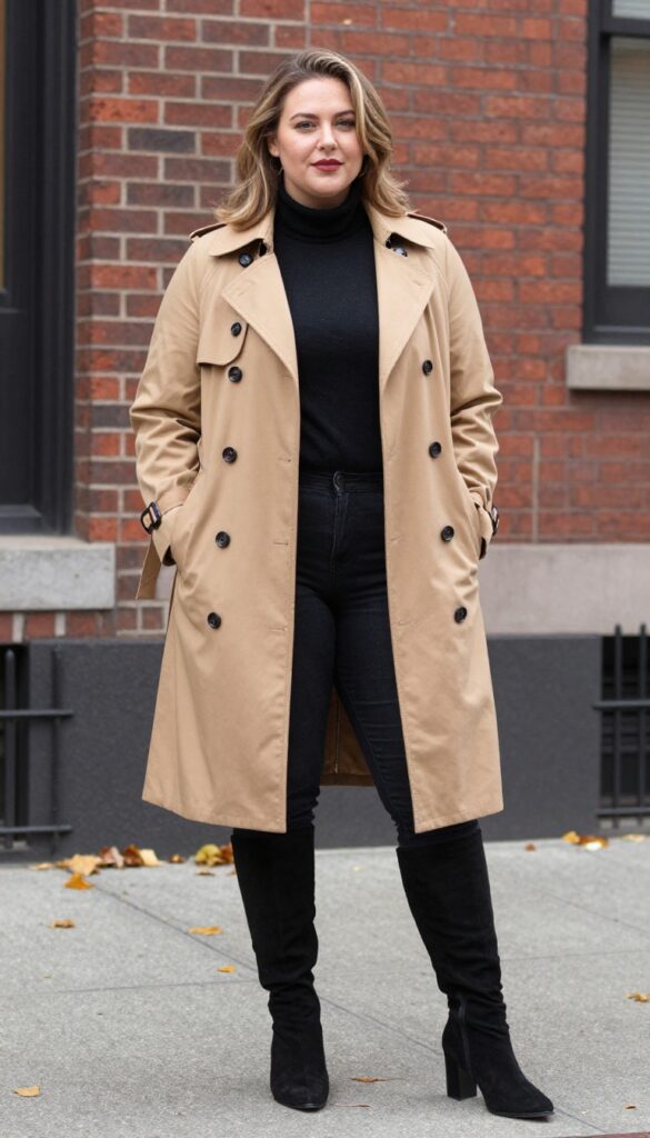 13. Trench Coat and All-Black Base
