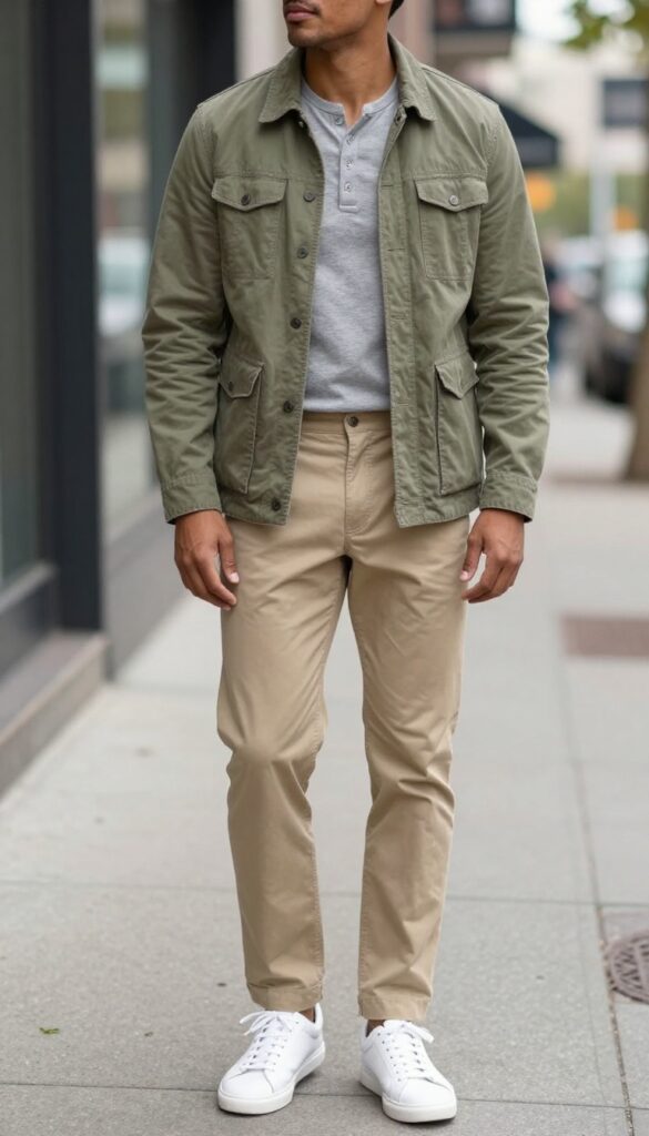 2. The Lightweight Jacket Over a Henley