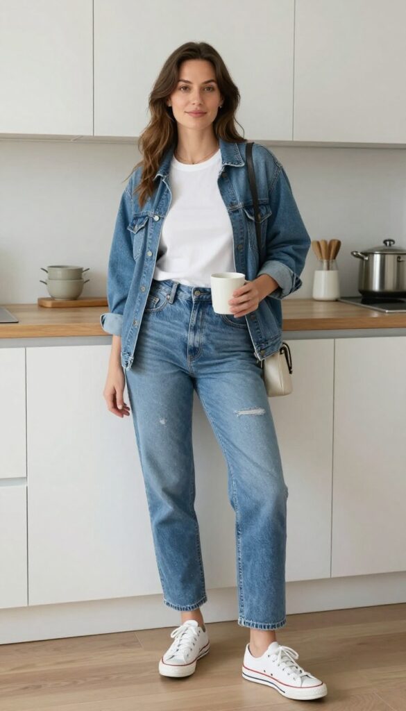 2. The Perfect Mom Jean and a Simple Tee