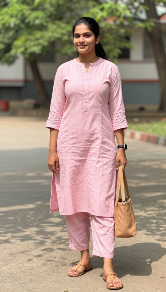 11. Co-Ord Set (Kurta and Palazzo) with Kolhapuris