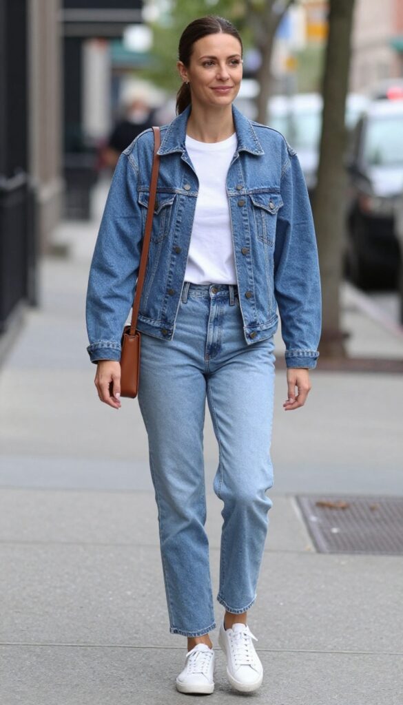 5. The Denim Jacket Over Everything