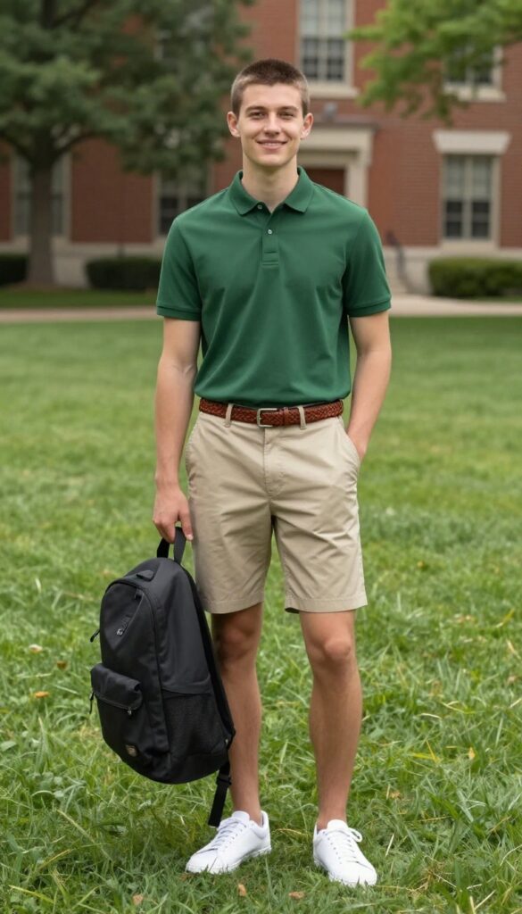 6. The Preppy Polo and Shorts Combo