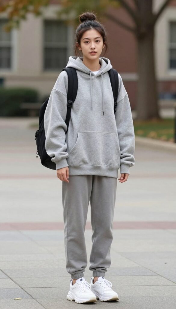 5. Joggers and an Oversized Hoodie