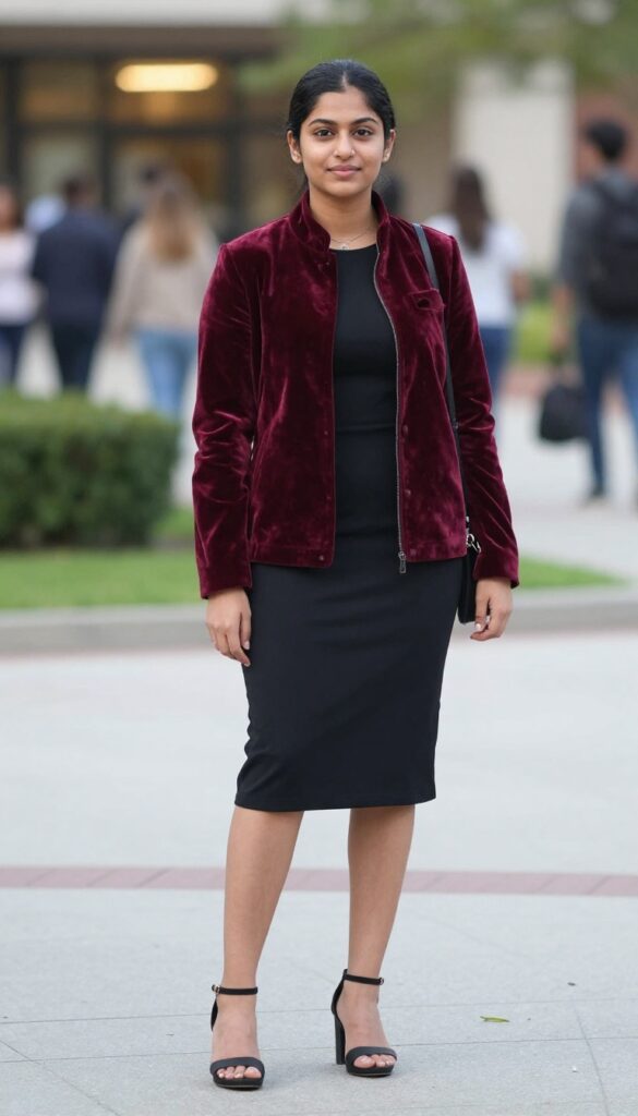 12. Nehru Jacket over a Solid Dress