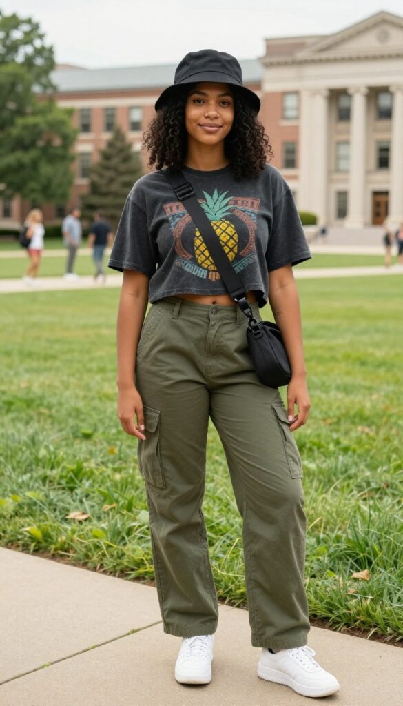 5. Graphic Tee & Cargo Pants