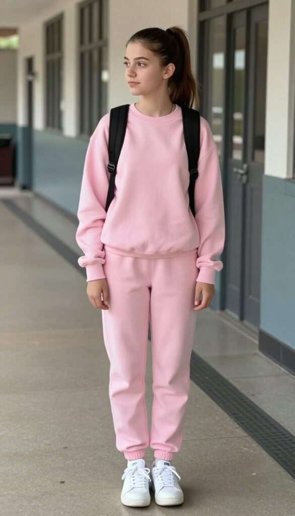 13. Matching Sweatsuit with Sneakers