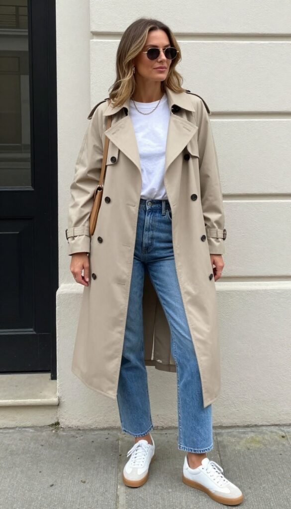 1. The Lightweight Trench and Tee Combo