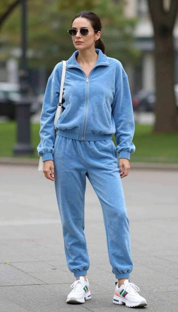 3. Track Suit with Sneakers