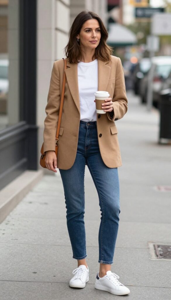 1. The Power Blazer with Skinny Jeans