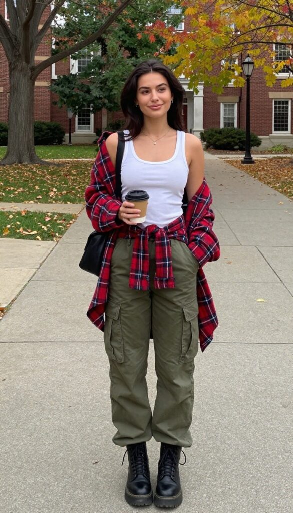 12. Cargo Pants and a Fitted Tank