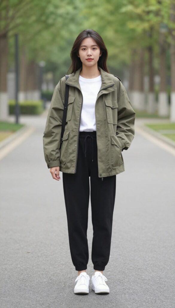 10. Lightweight Jacket and Joggers