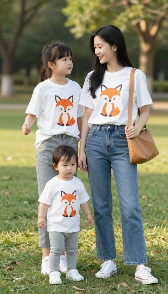 10. Matching Graphic Tees