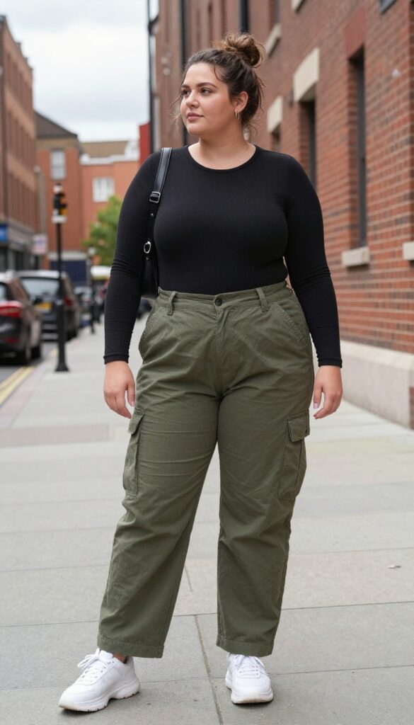 12. Cargo Pants and a Fitted Bodysuit