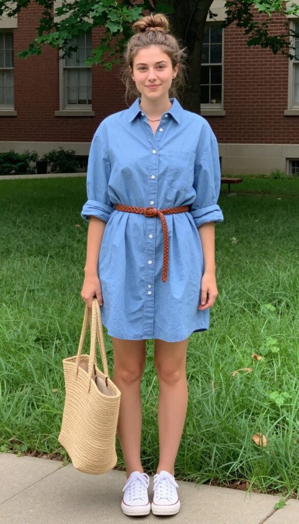 10. Button-Down Shirt Dress