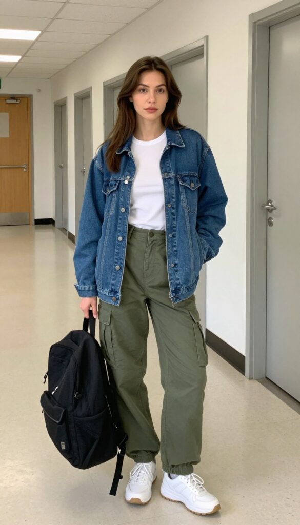 8. Cargo Pants and a Simple Tee