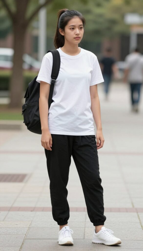 14. Dhoti Pants with a T-Shirt