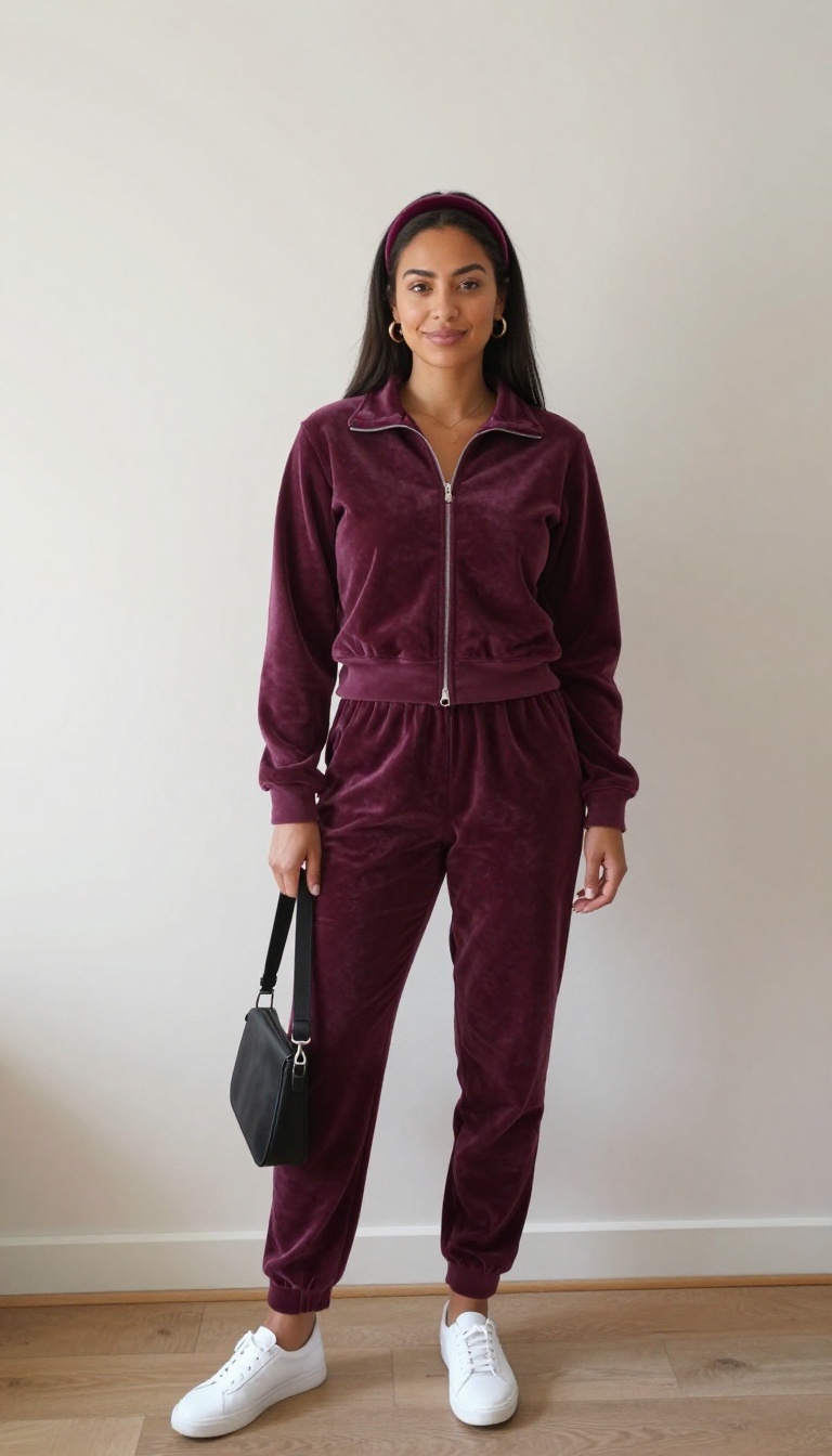 10. Velour Tracksuit and a Headband