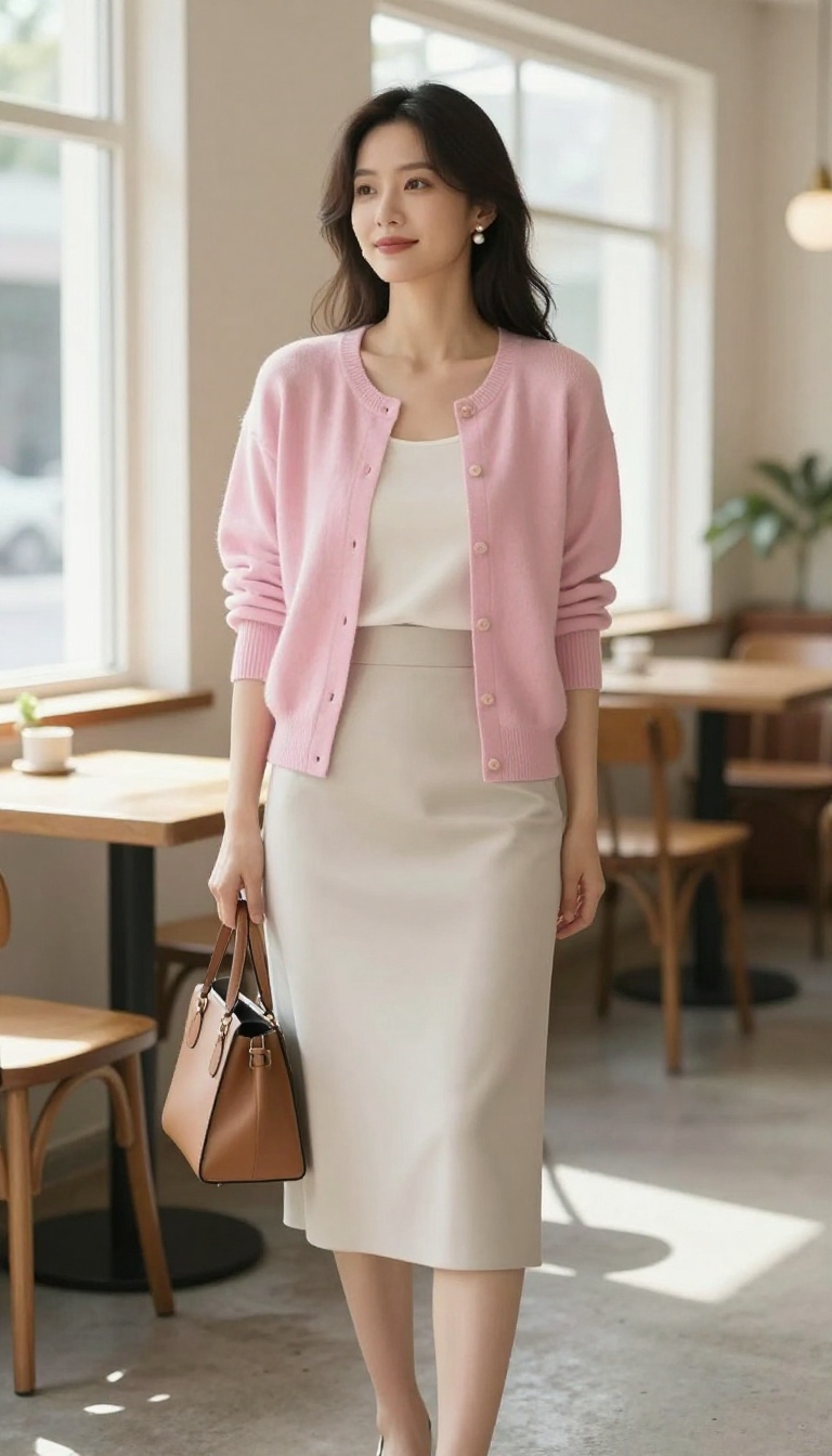 9. The Twin Set and A-Line Skirt