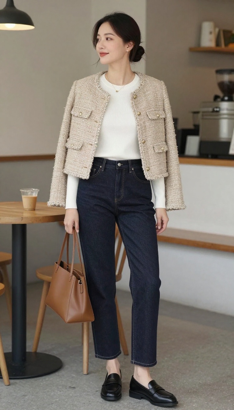 5. The Tweed Jacket and Denim