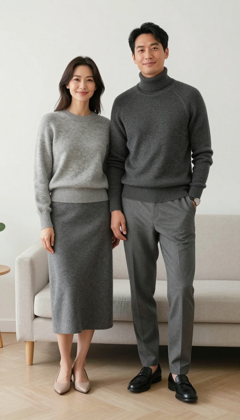 11. Monochrome Elegance in Grey