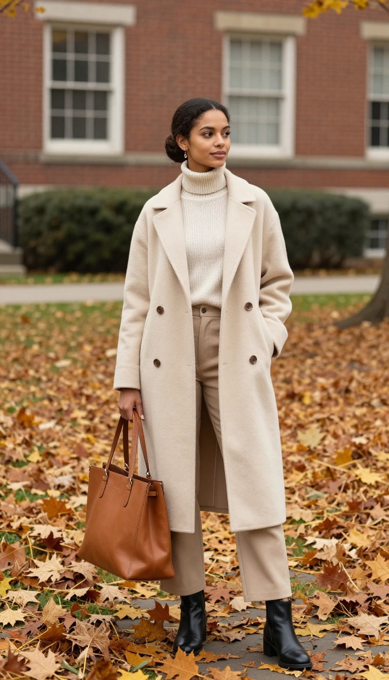 7. The Long Coat and Turtleneck Ensemble