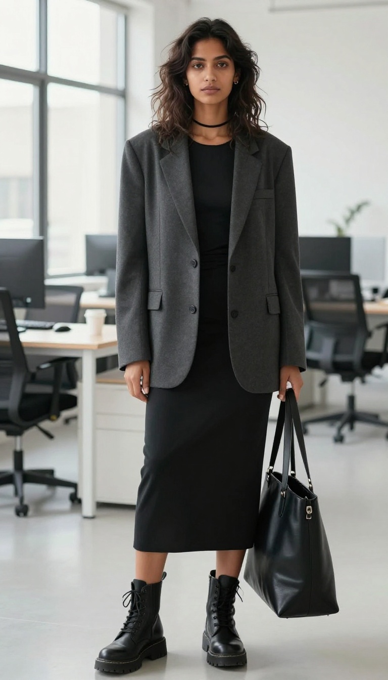 6. Grunge-Inspired Workwear