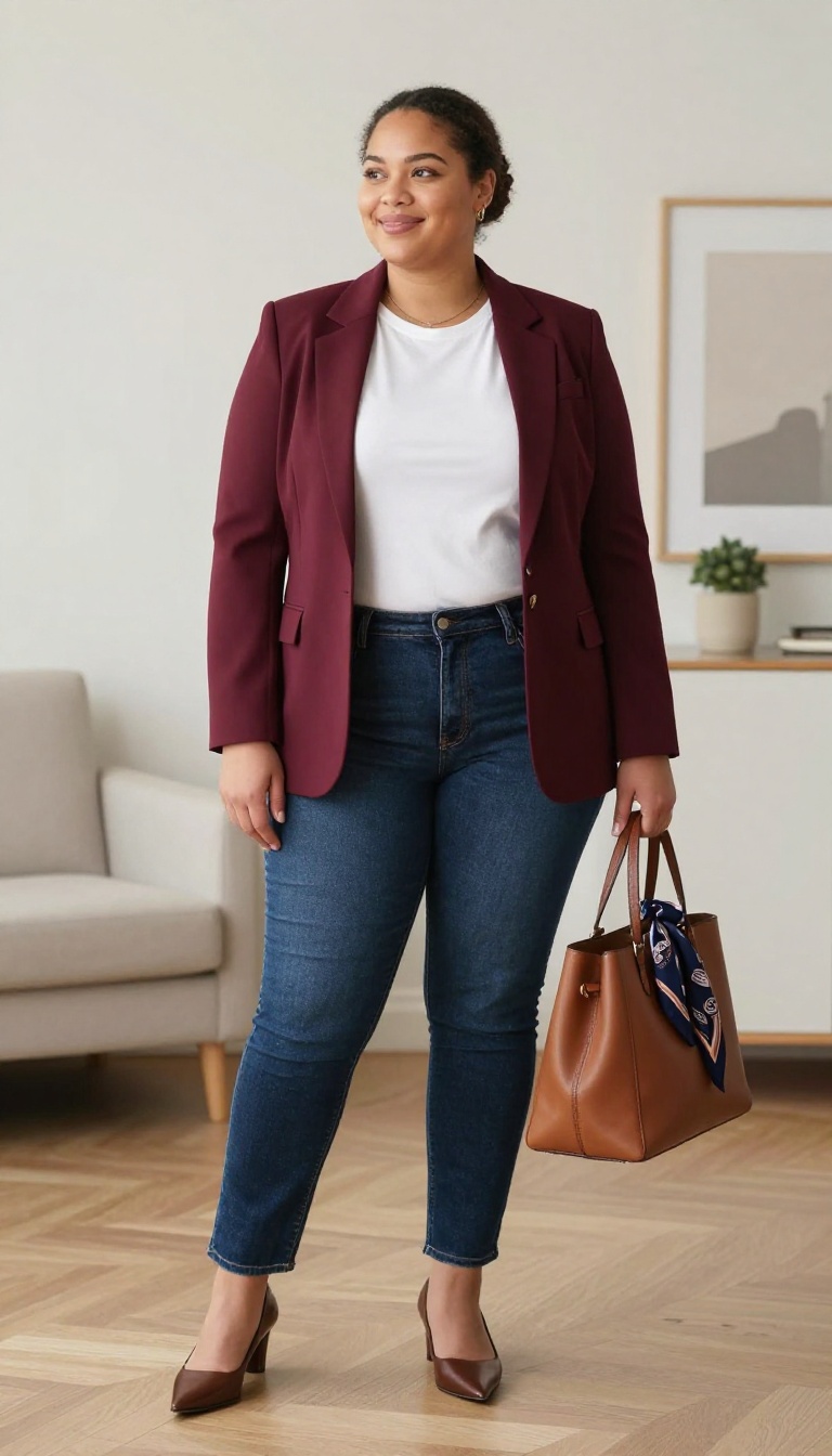10. The Accessory-Led Look: Statement Scarf and Simple Separates
