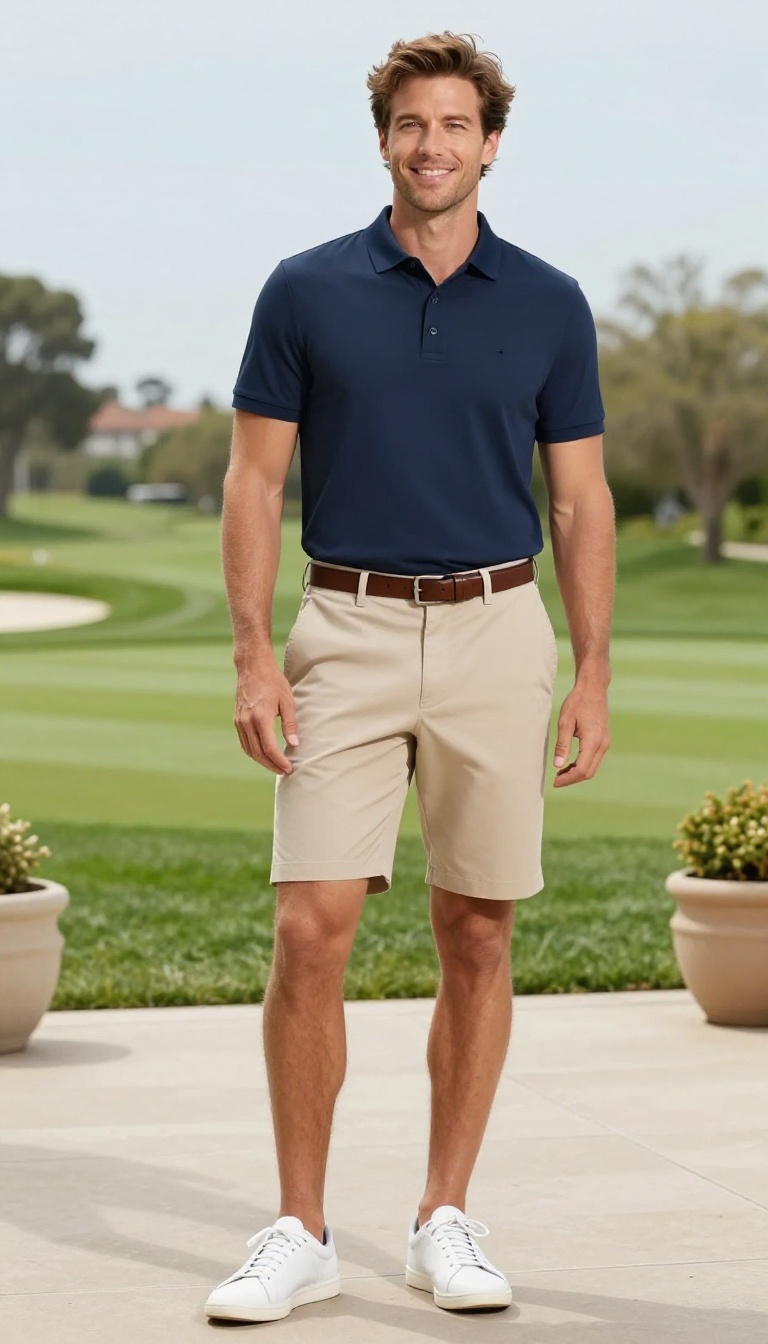 7. The Polo Shirt and Chino Shorts