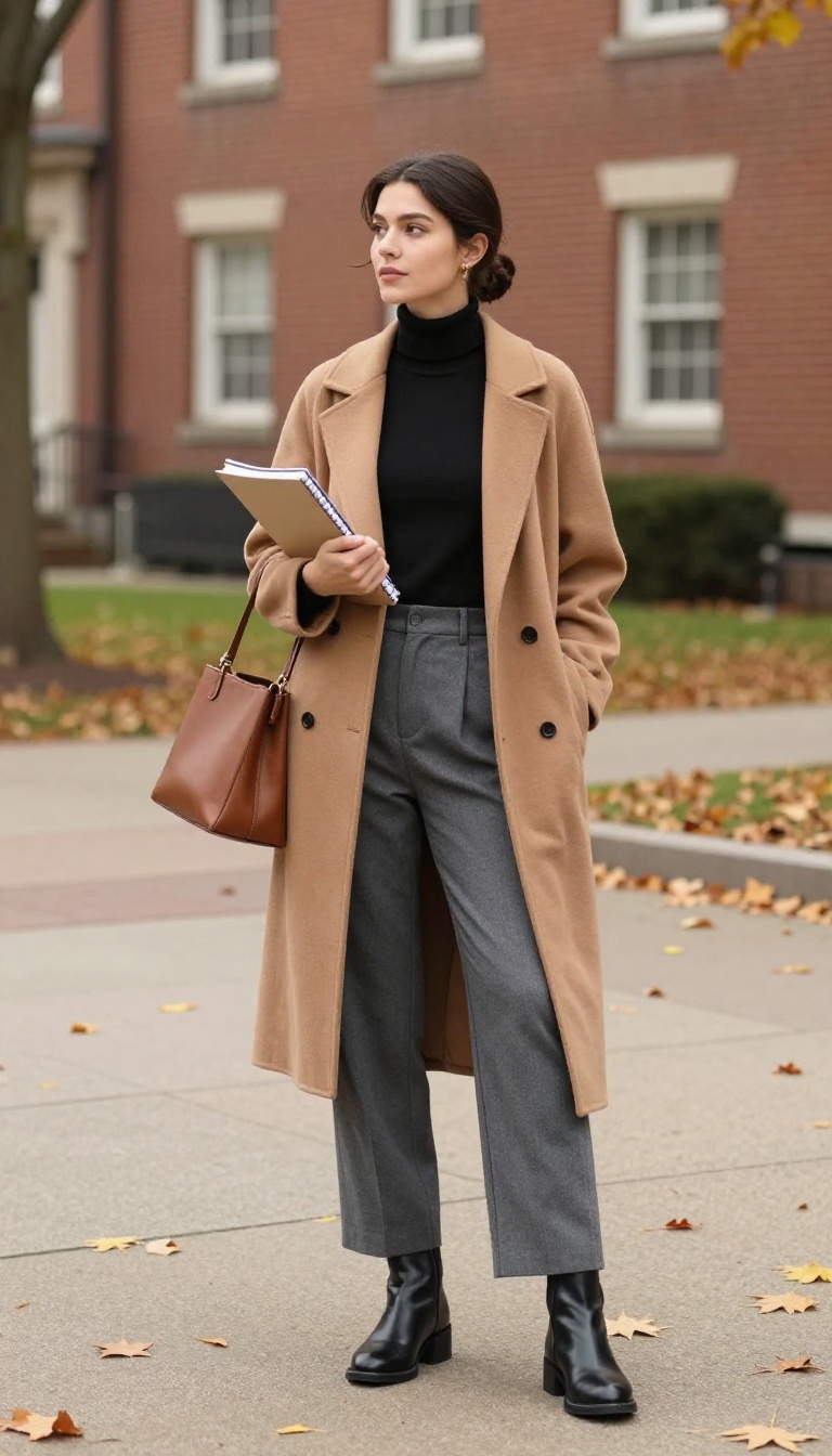 4. Turtleneck and Trousers