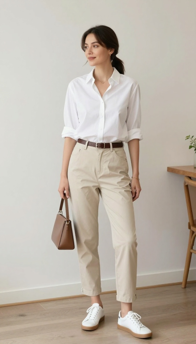 3. The Classic Button-Down and Chino