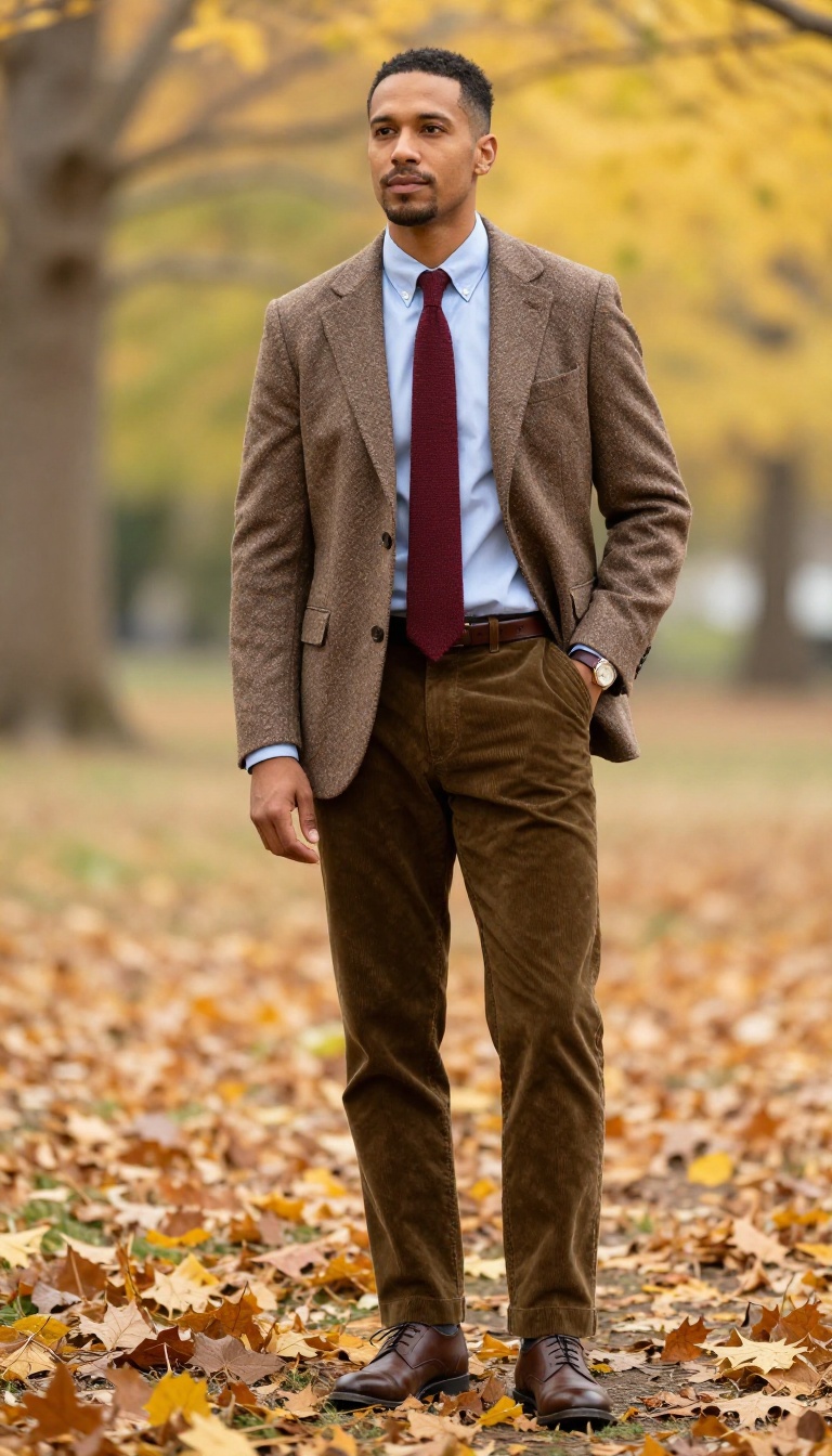 4. The Tweed Sport Coat and Corduroy Trousers