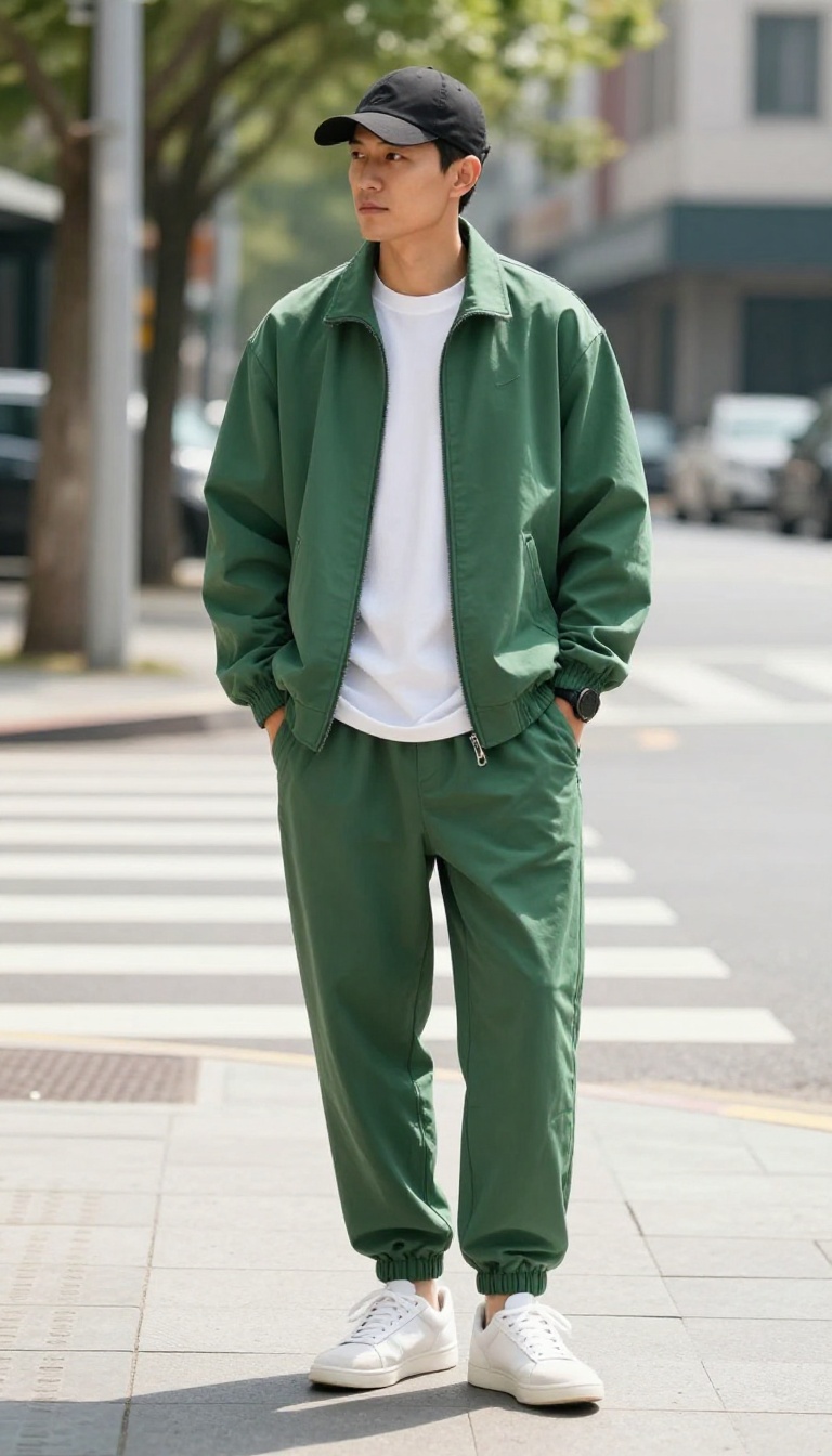 11. The Track Suit and Retro Sneakers