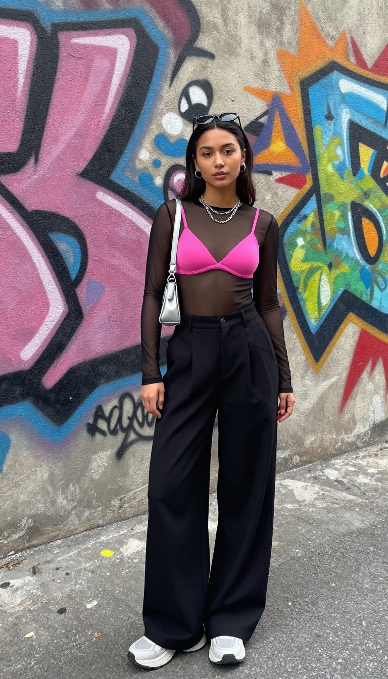 10. Mesh Top and Bralette