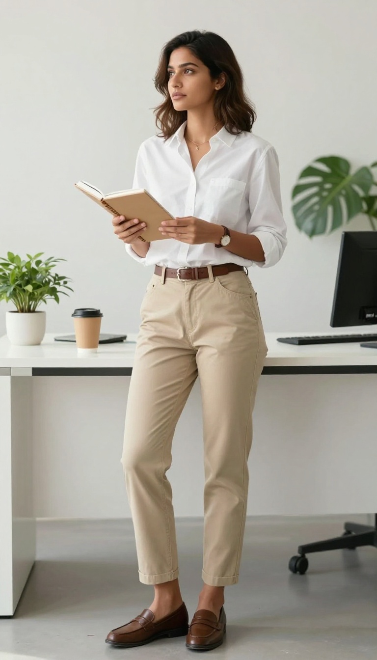 9. Oxford Shirt + Chino Pants