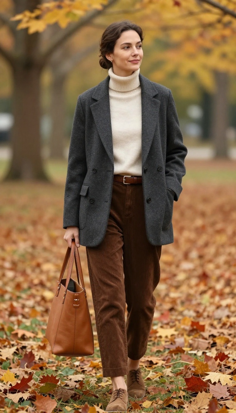 8. The Wool Blazer and Corduroy Pants
